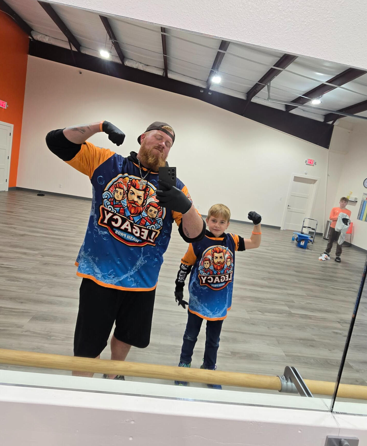 Picture of owner with family