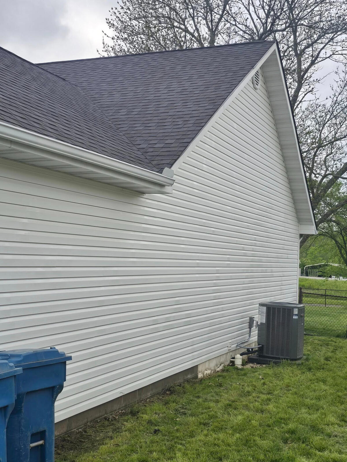 House cleaned with soft washing